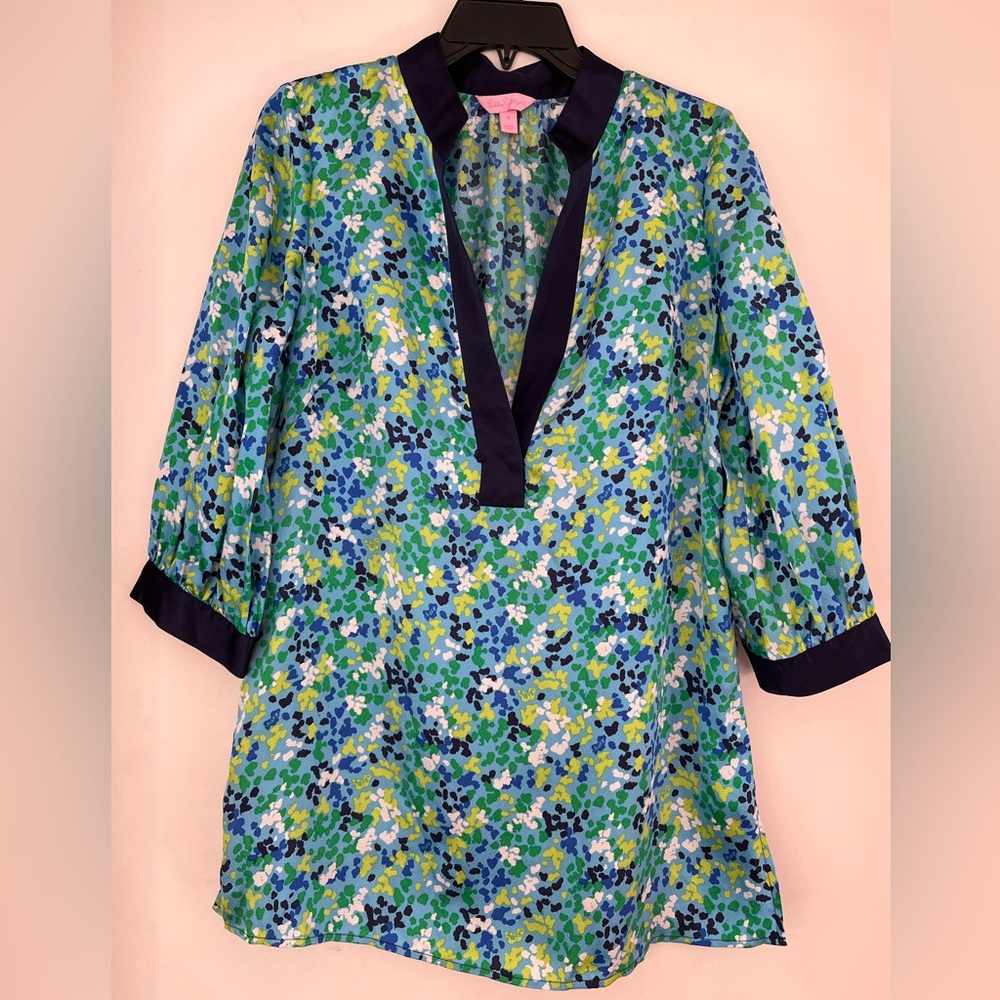 EUC Lilly Pulitzer Gin Gria silk tunic size 8 $248